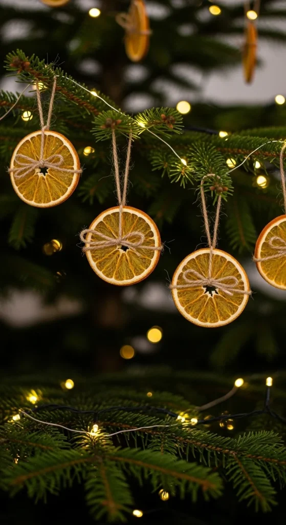 1. Dried Orange Slice Ornaments