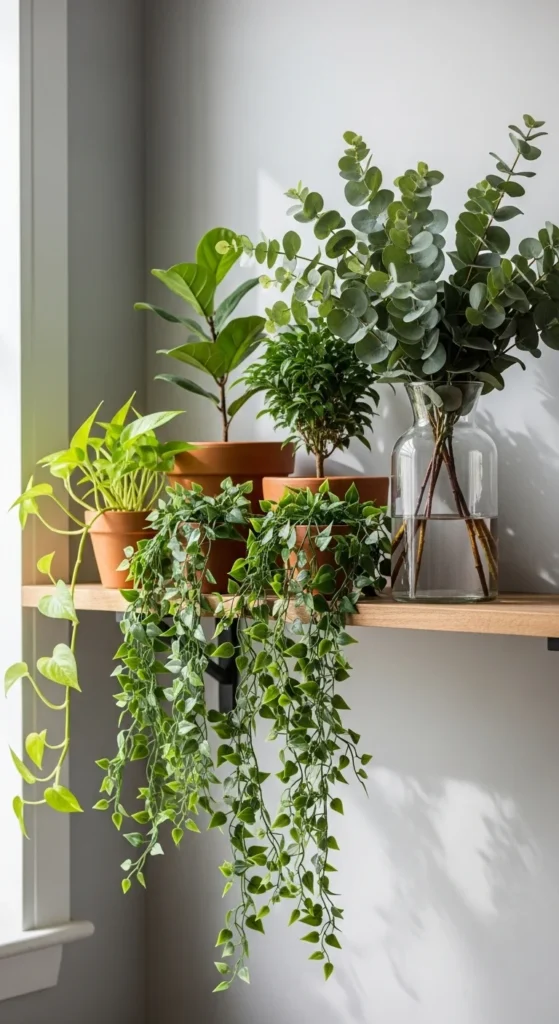 1. Mix Real and Faux Greenery for Balance