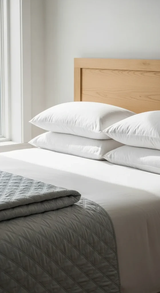1. Start With Crisp, Comfortable Bedding