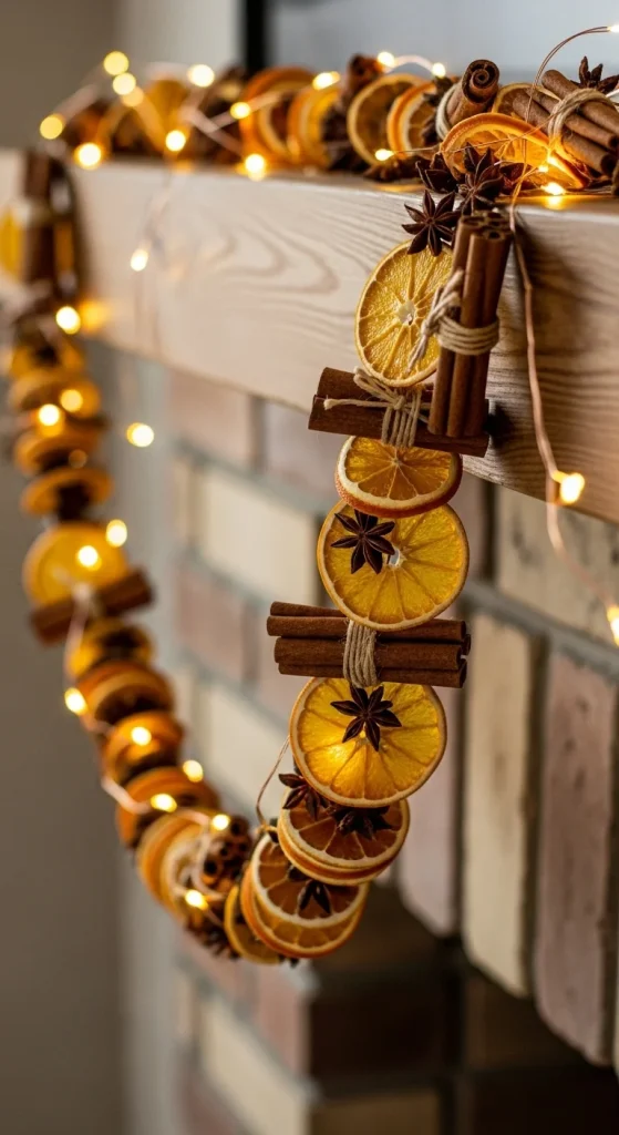 10. Dried Fruit and Spice Garland