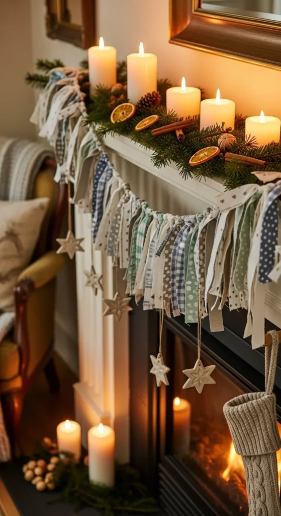 10. Hang Fabric Garland Instead of Plastic