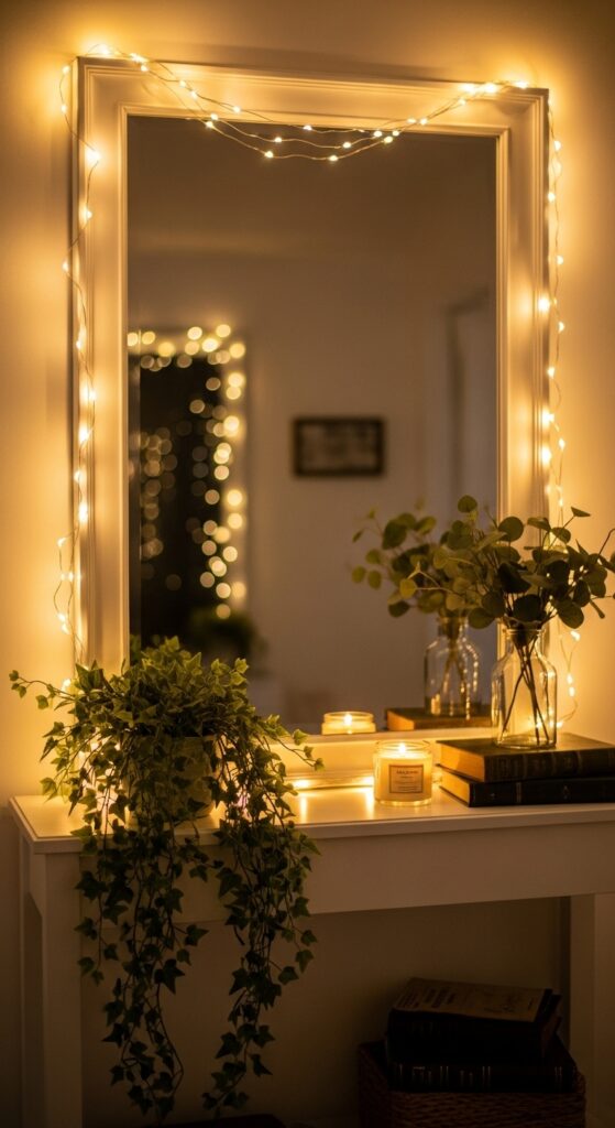 11. Fairy Light Entryway Frame