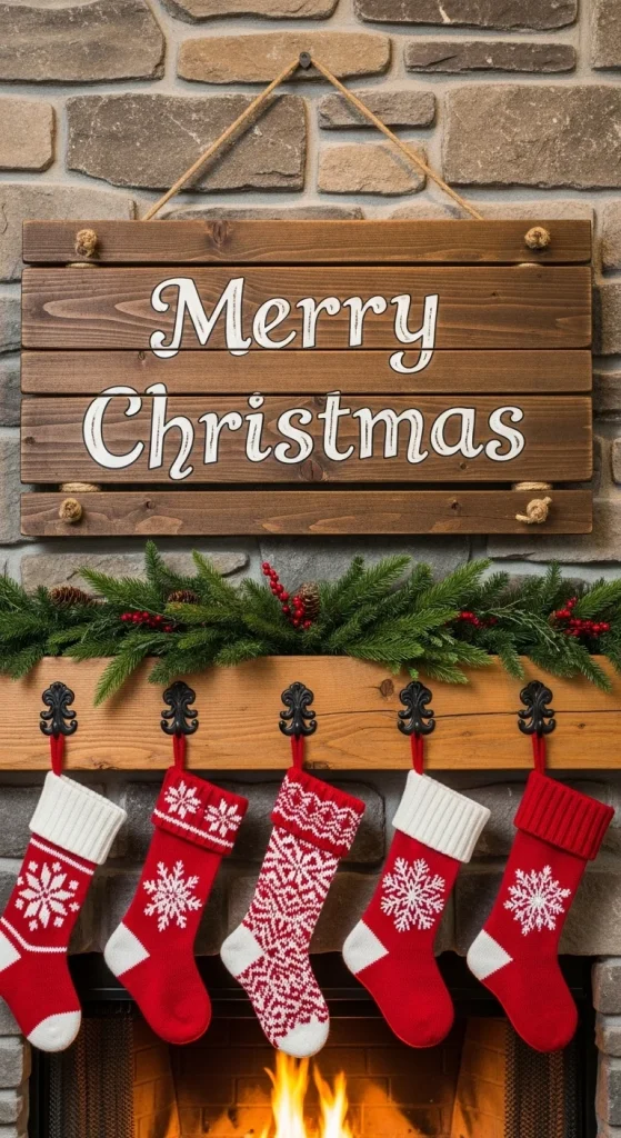 11. Hang a Wooden Sign