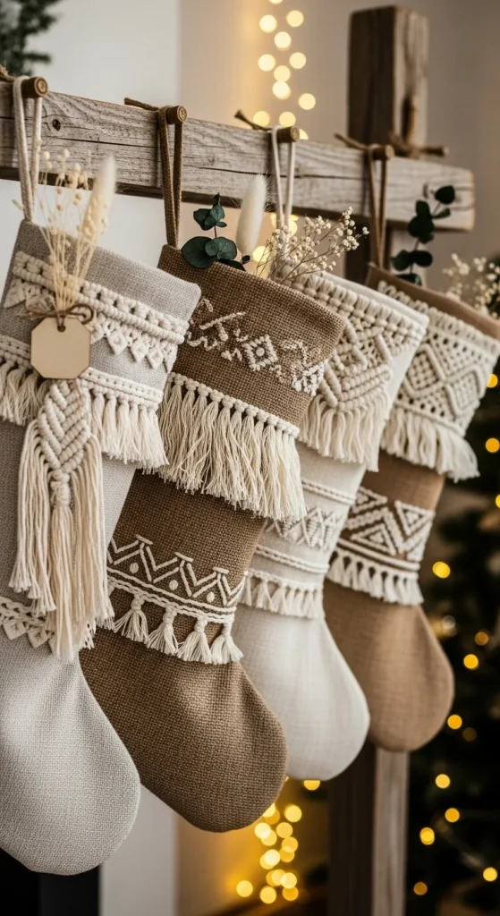 11. Neutral Christmas Stockings