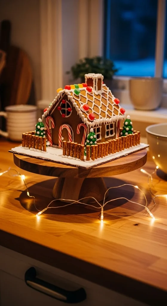 12. Gingerbread House Display