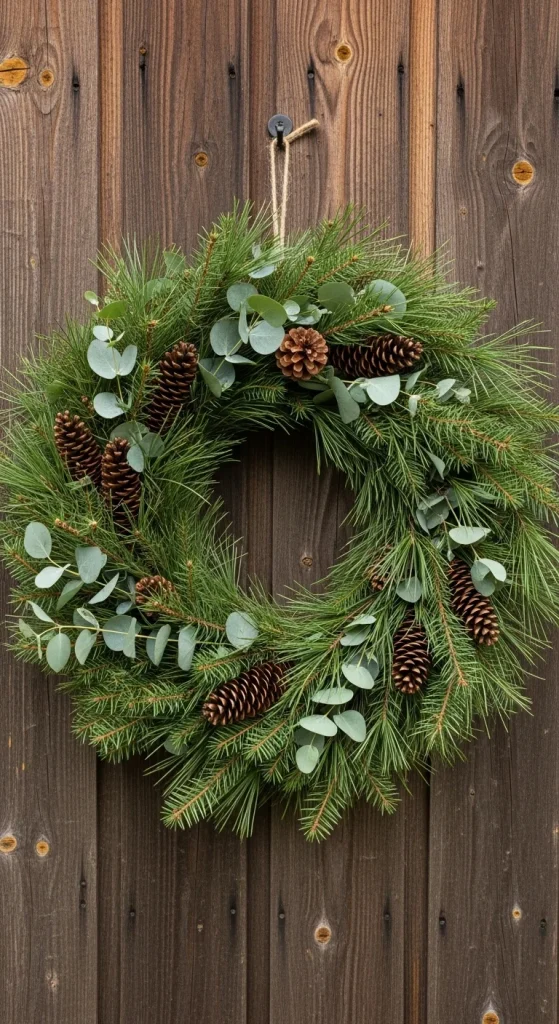 12. Wreaths Made With Foraged Greens