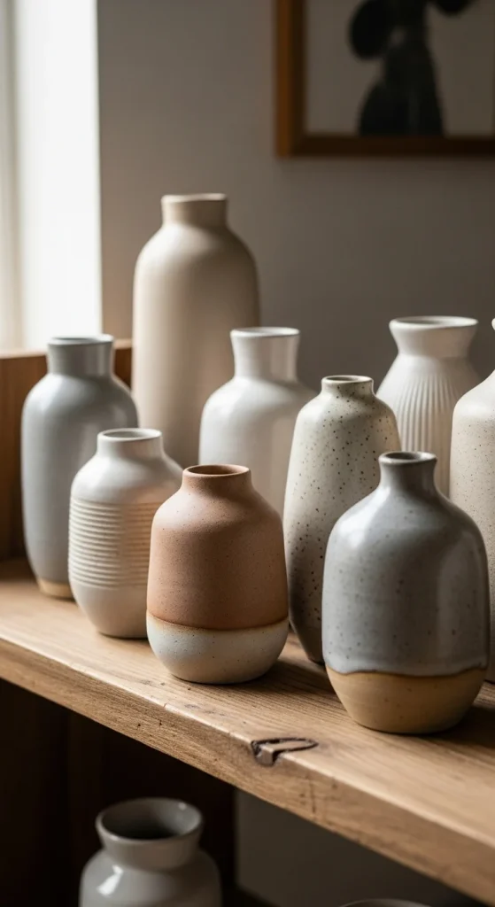 14. Handcrafted Pottery Vases