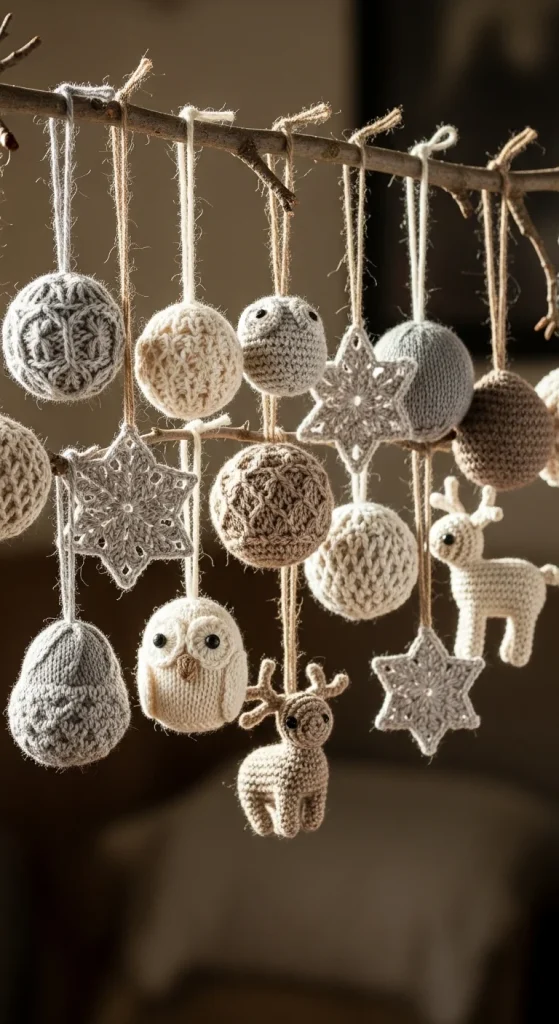 14. Knit and Crochet Ornaments