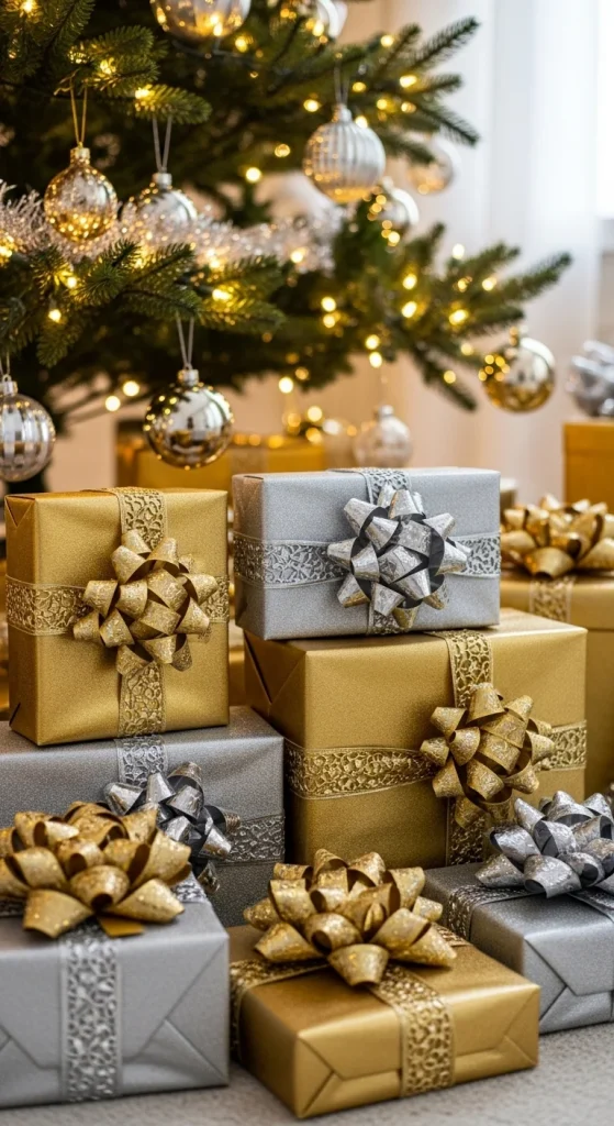 15. Glittery Gift Wrap