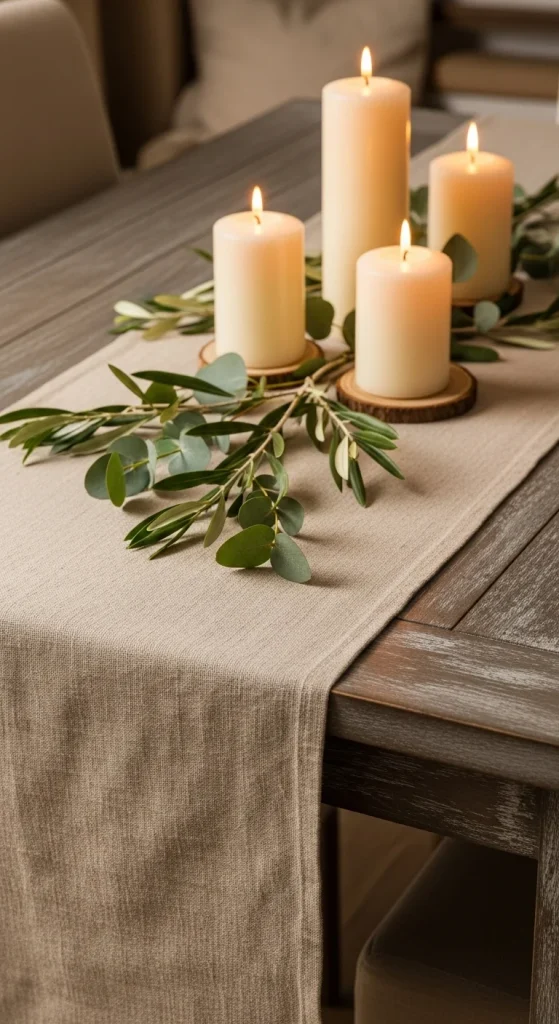 16. Rustic Table Runner