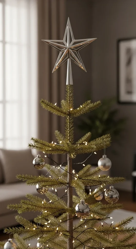 16. Simple Holiday Tree Topper