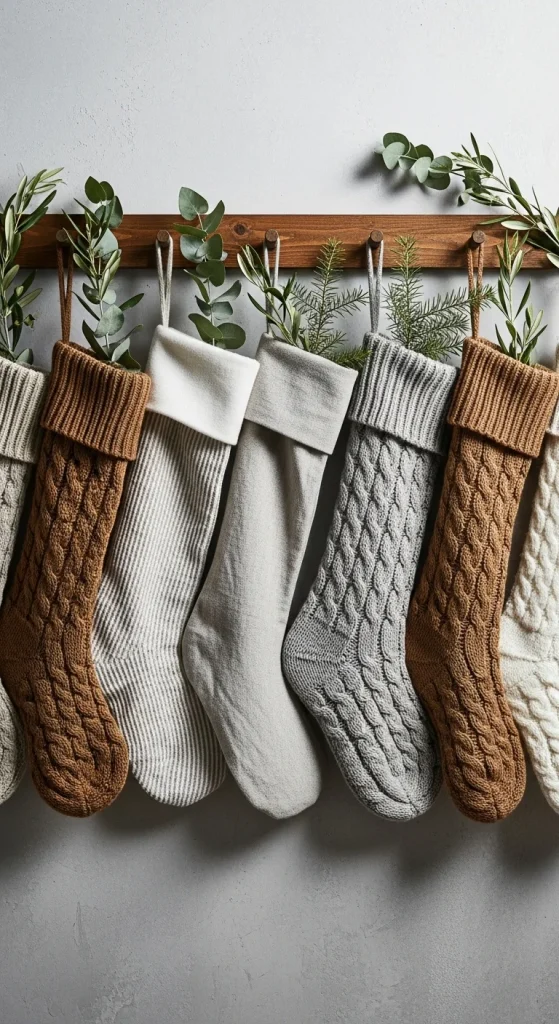 17. Display Minimal Stockings