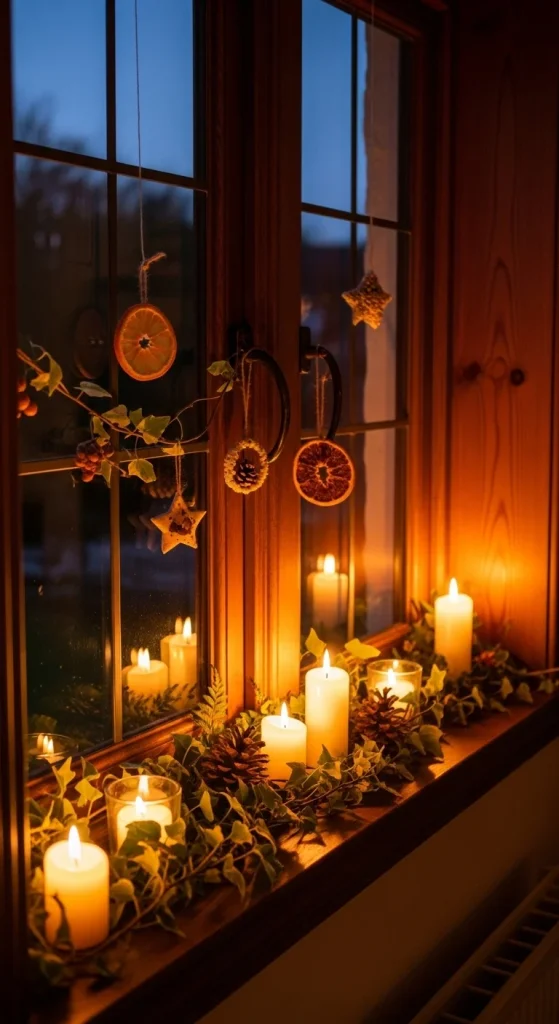 19. Candlelit Window Sills