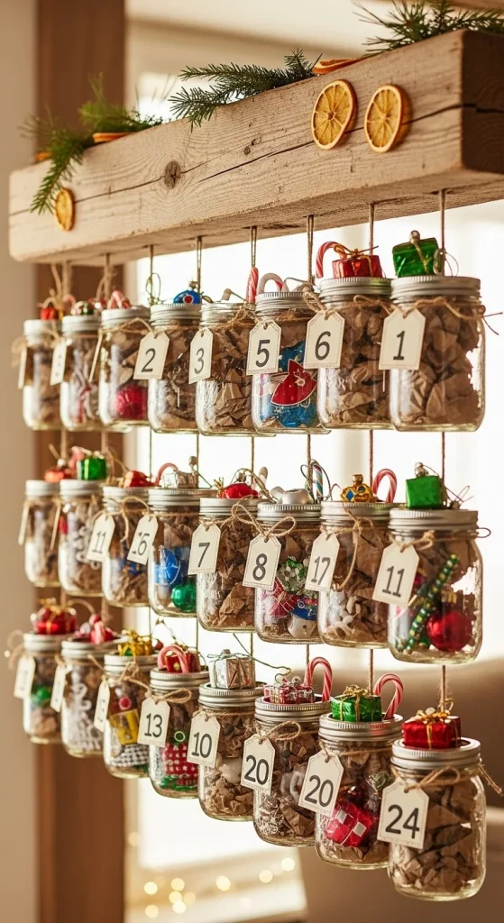 19. Create a Mason Jar Advent Calendar