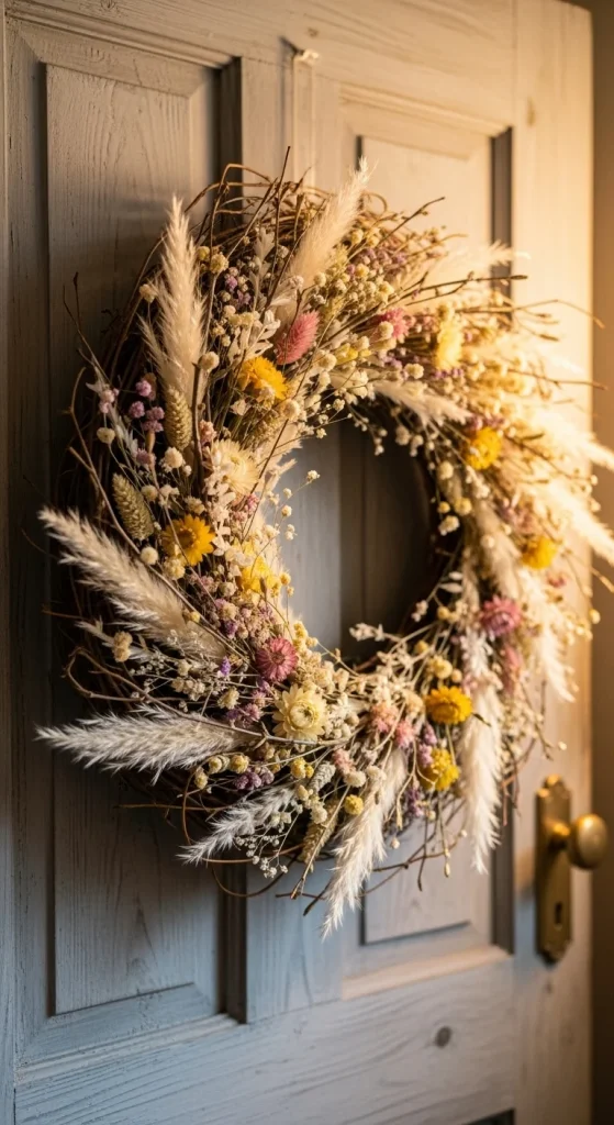 19. Dried Flower Wreath