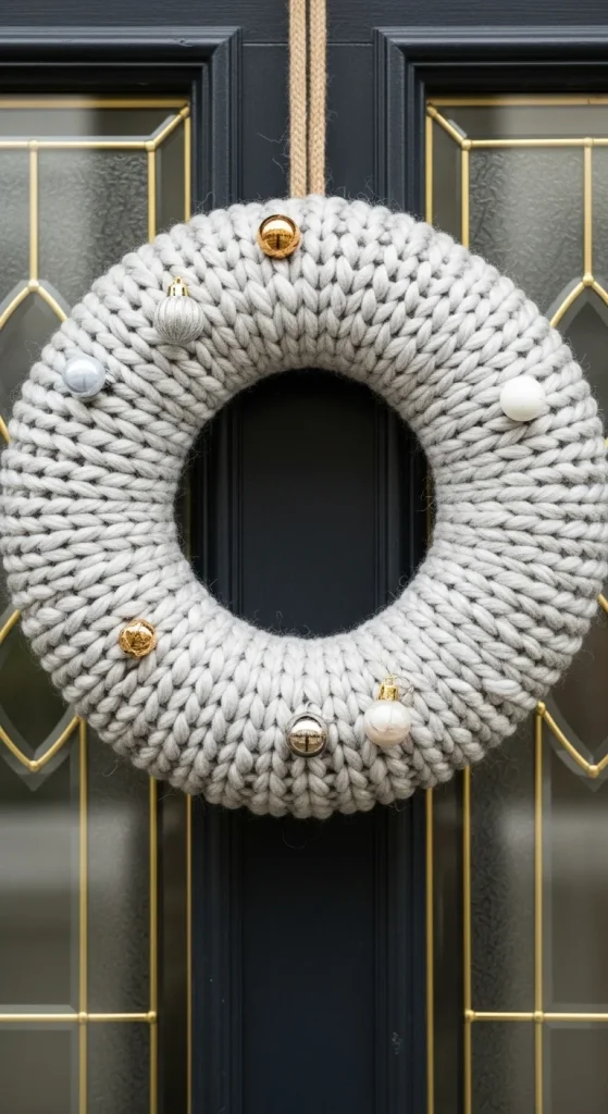 19. Wool Knit Wreath