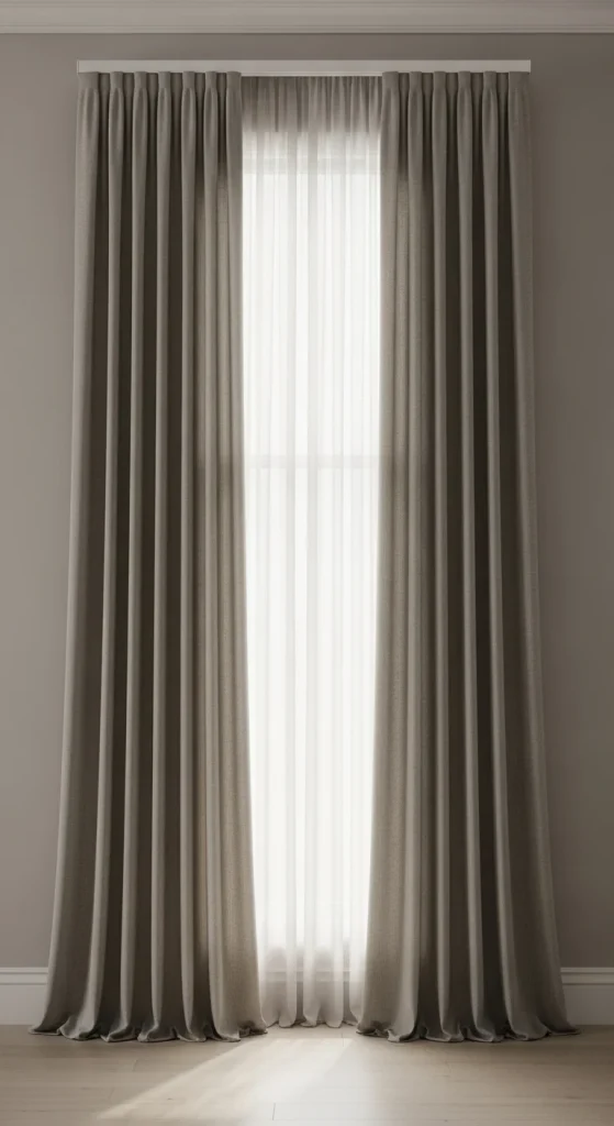 2. Choose Long Curtains That Reach the Floor
