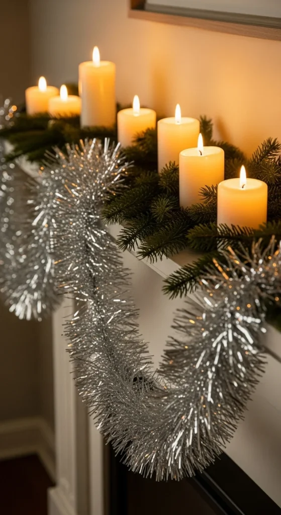 2. Classic Tinsel Garlands
