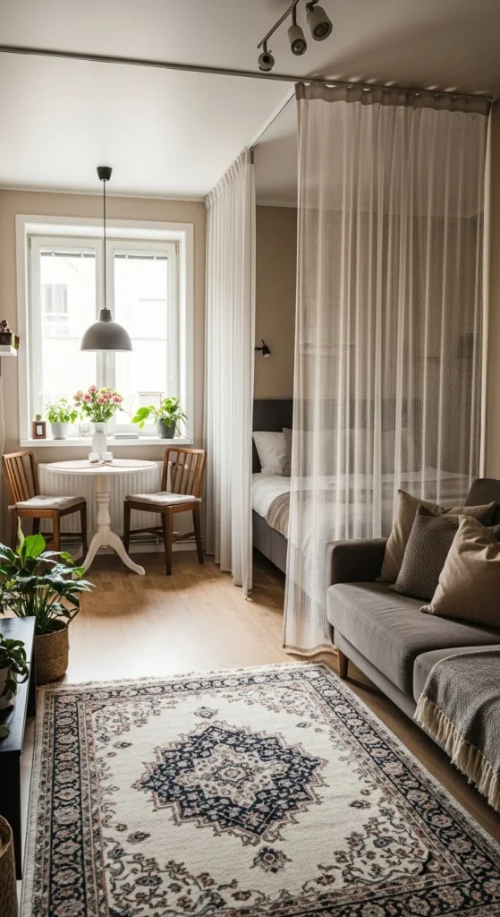 2. Create Clear Zones, Even in One Room