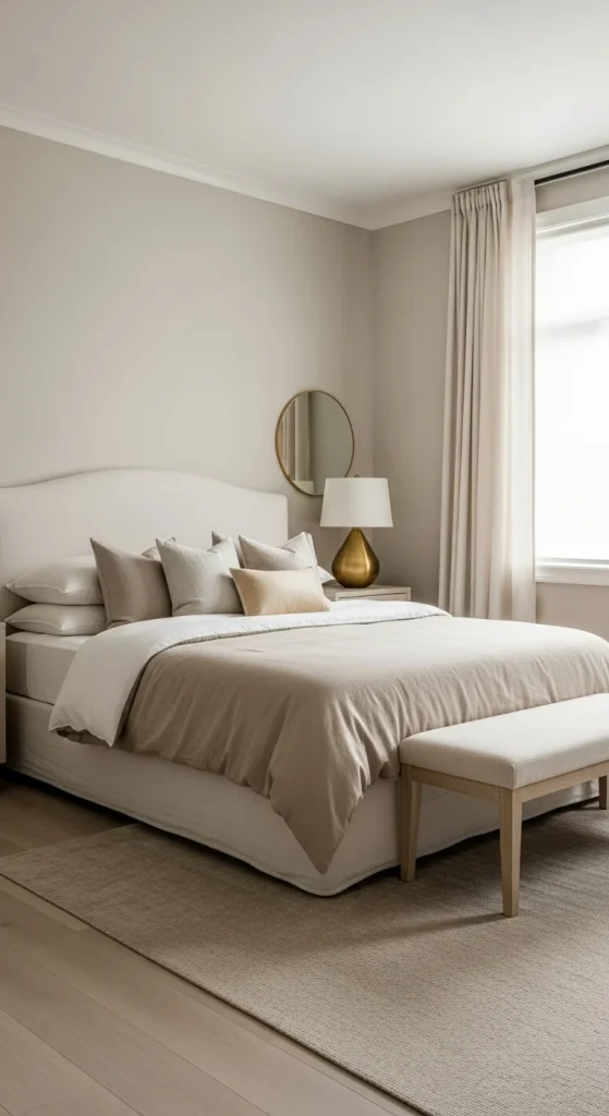 2. Mix Gold With Neutrals for a Softer Look