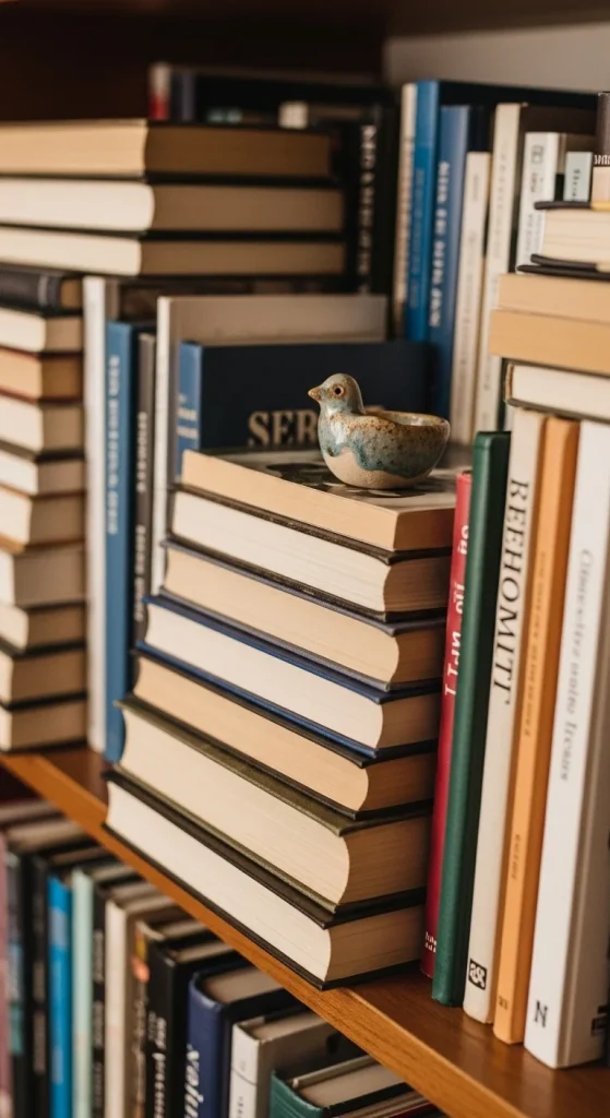 2. Organize Books in a Visually Pleasing Way