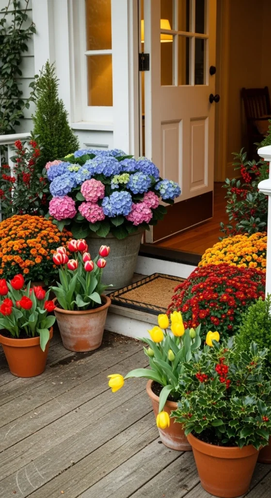 2. Refresh With Seasonal Greenery & Flowers