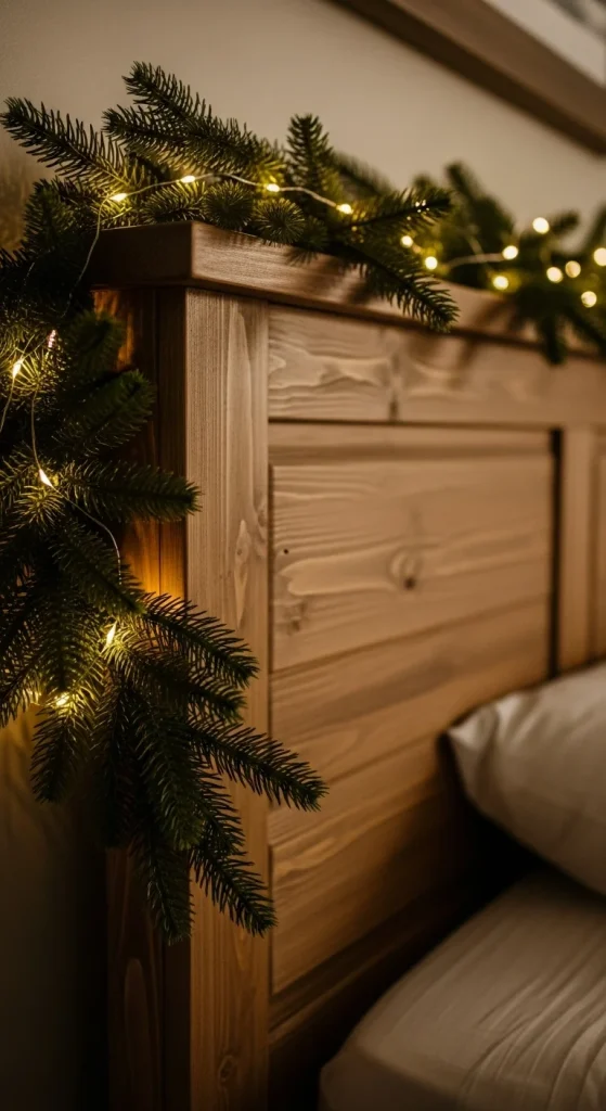 20. Evergreen Bedroom Garland