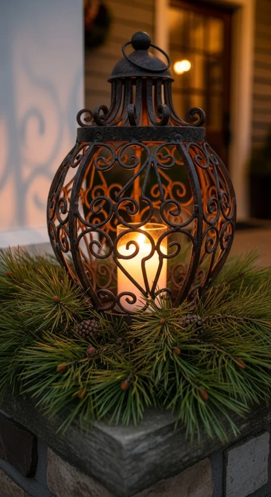 20. Wrought-Iron Candle Lanterns