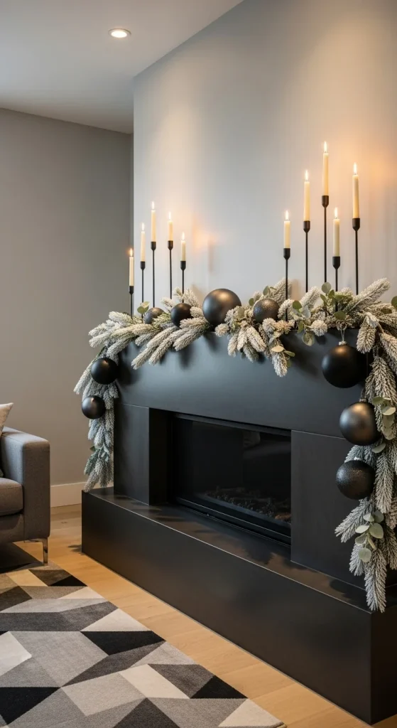 21. Frosted Minimal Mantel