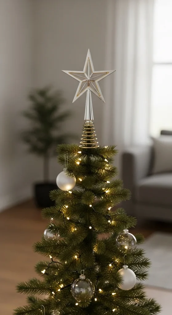 21. Simple Holiday Tree Topper