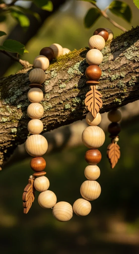 21. Wooden Bead Garland