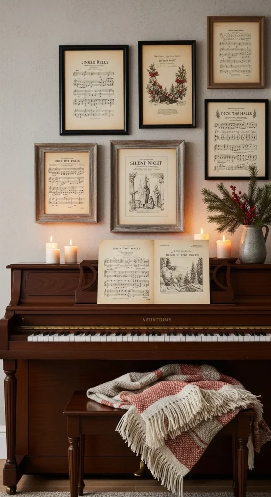 22. Framed Sheet Music Wall Art