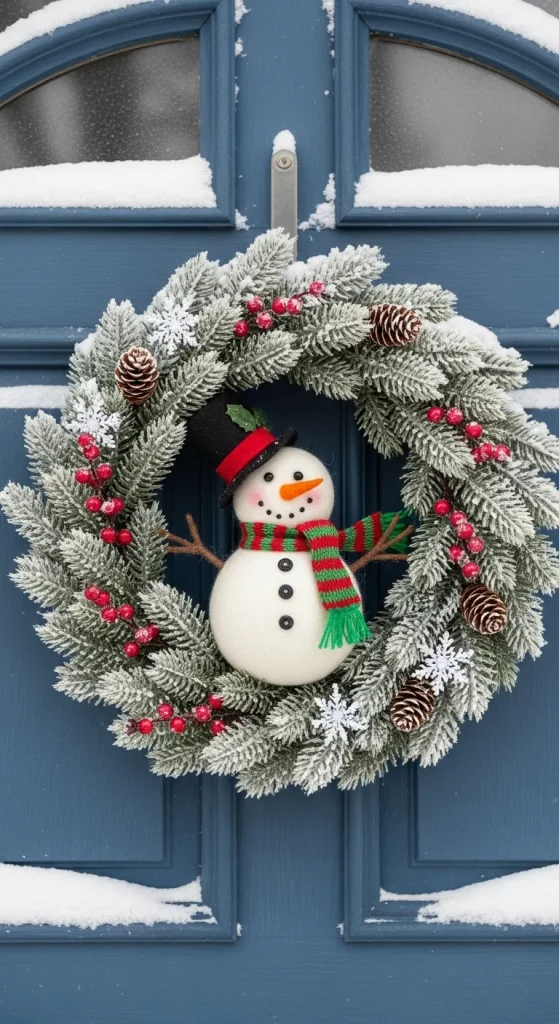 22. Snowman Wreath