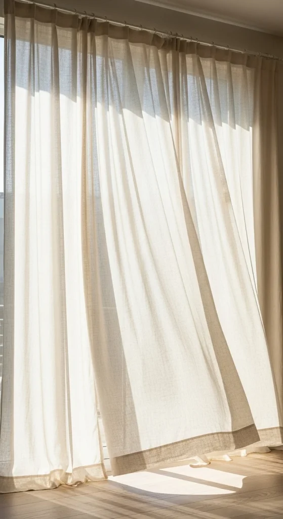 22. Soft Linen Curtains
