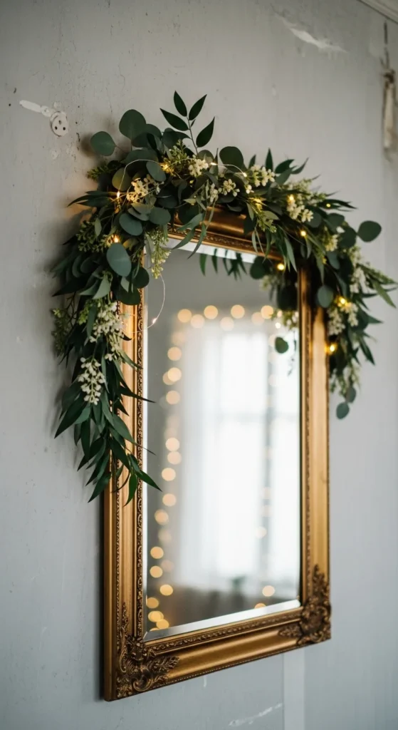 23. Holiday Mirror Decor