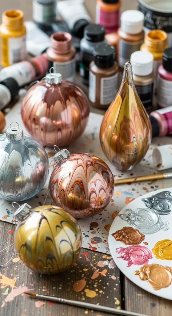 24. Painted Glass Ball Ornaments