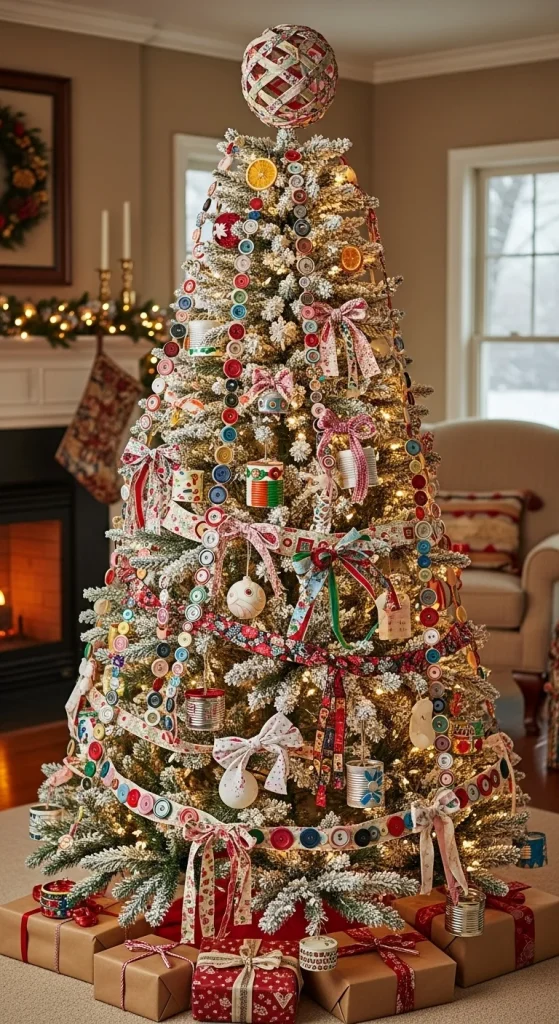 24. Upcycled Tree Decorations