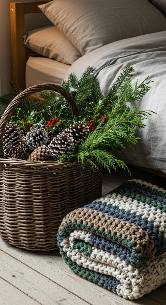 25. Pinecone Basket Accent