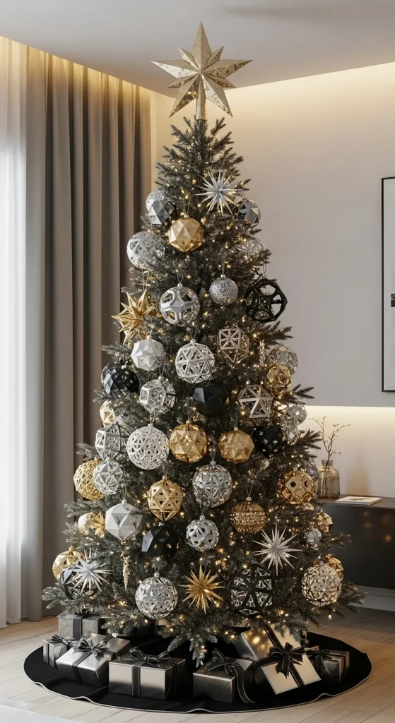 26. Geometric Tree Decor
