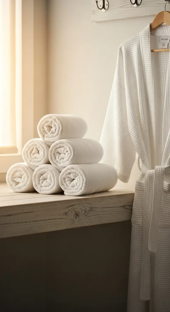 3. Add Plush Towels and Soft Textures