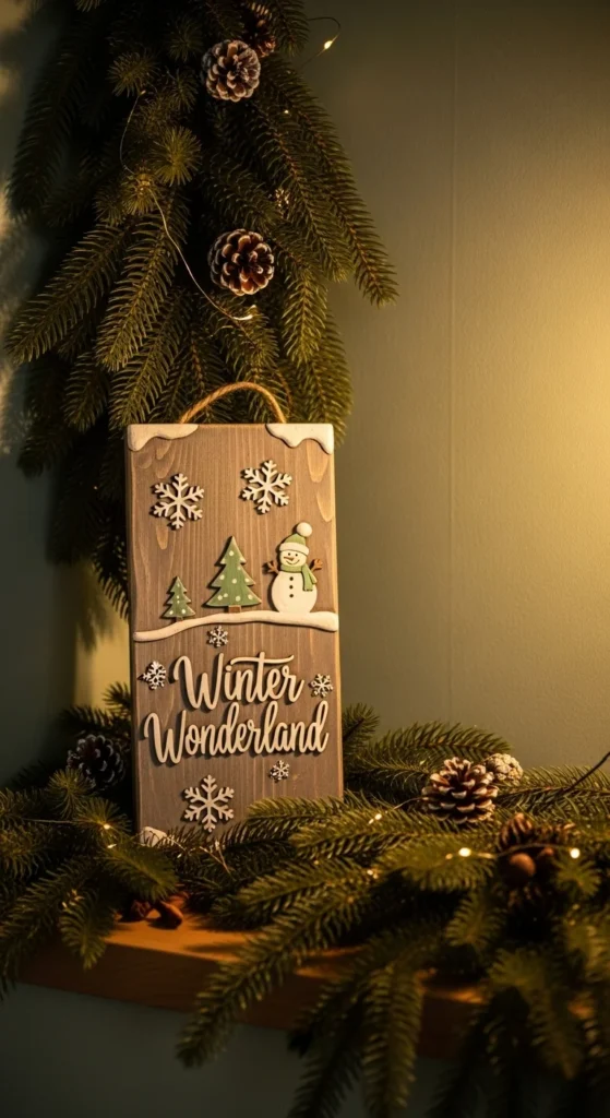 3. DIY Wooden Holiday Signs