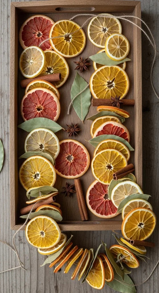 3. Decorate With Dried Citrus