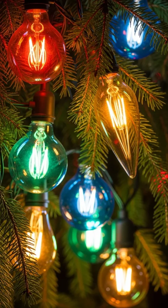 3. Retro Colorful String Lights