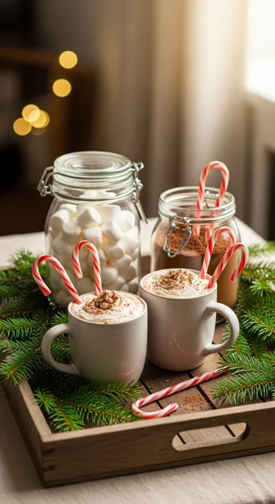 4. A Festive Hot Cocoa Station