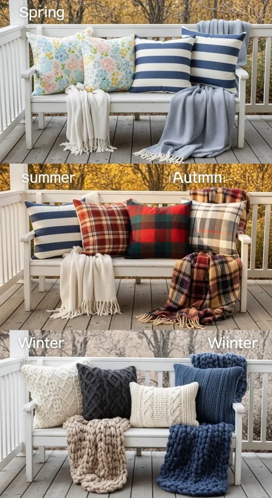 4. Add Seasonal Textiles for Comfort & Style