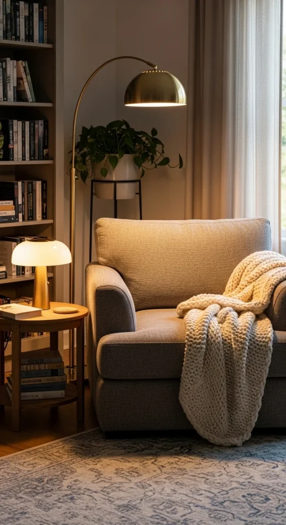 4. Create Cozy Corners With Accent Lighting