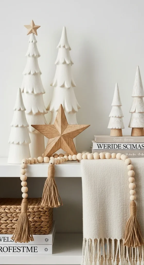 4. Ivory & Natural Wood Tones