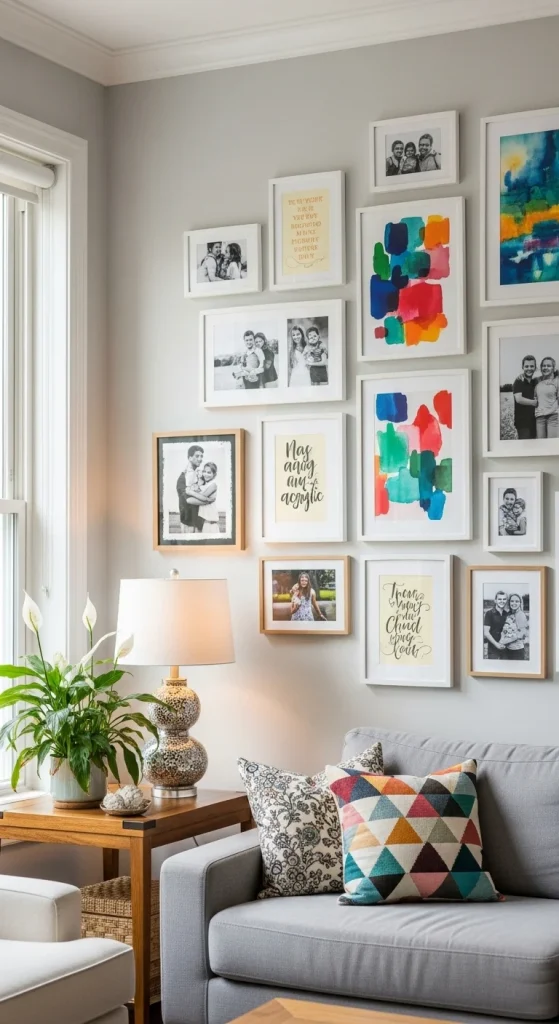 4. Mix and Match Your Art and Photos