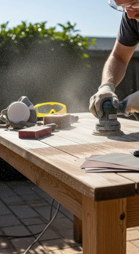 4. Refinish the Wood for a Fresh Natural Look