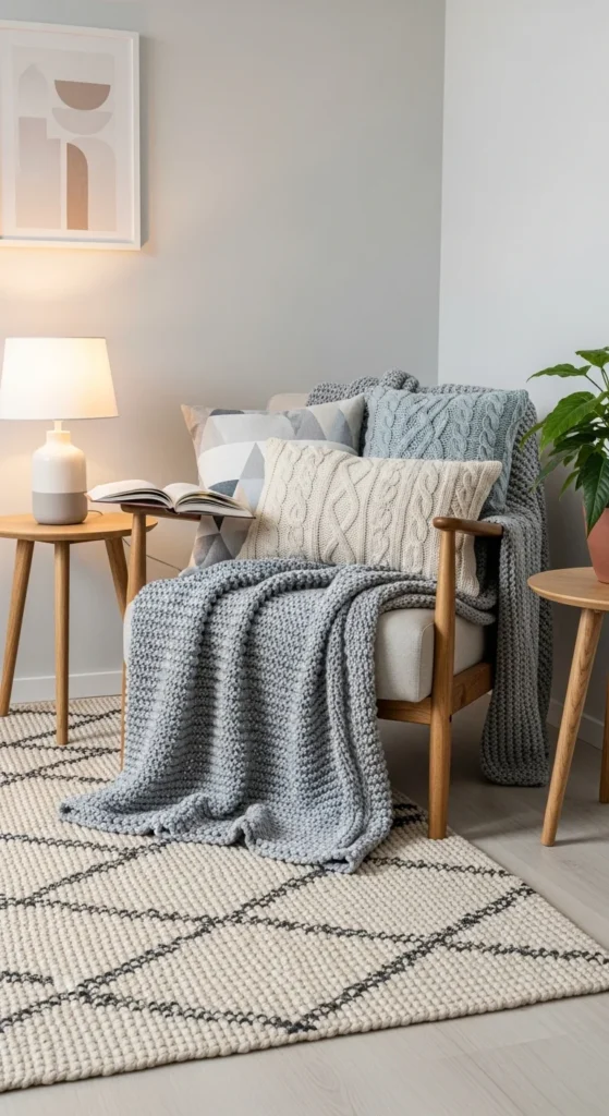 4. Use Cozy Textures to Create Hygge